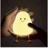 Cute Pear Shape Silicone Table Lamp Rechargeable & Touchable