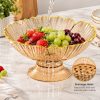 Decorative Plastic Fruit Bowl With Drainage Holes