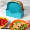 Square Shape Plate Set 10Pcs