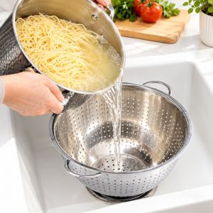 Stainless Steel Strainer Bowl 22cm