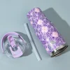 Thermotrek Orchid Floral Vacuum Insulated Tumbler 900ml